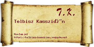 Telbisz Kasszián névjegykártya